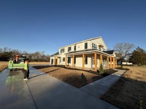 Driveway soft washed