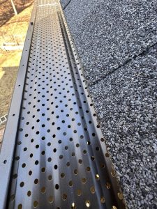 Gutters cleaned and guards installed