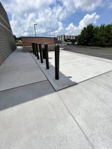 Clean parking lot