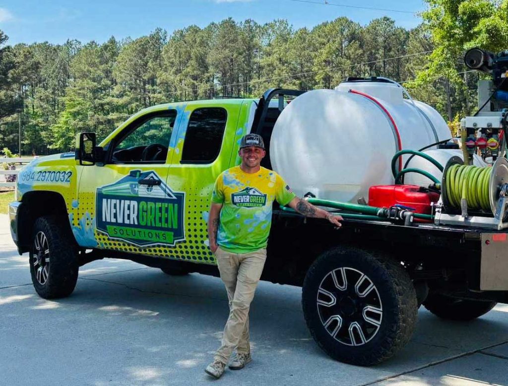 NeverGreen Solutions Pressure Washing and Soft Washing service in Johnston and Wake County
