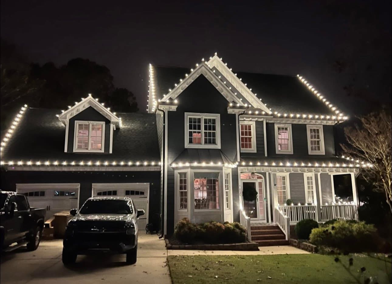 Holiday house light installation