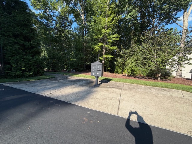 HOA concrete cleaning around neighborhood mailboxes